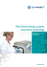 Pilot freeze-drying systems Innovative technology