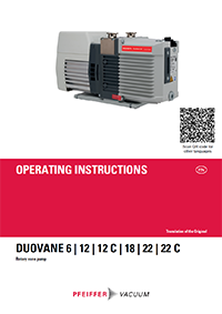 Operating Instruction DUOVANE 6 | 12 | 18 | 22 Rotary Vane Vacuum Pumps