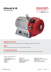 HiScroll 6-18 Scroll vacuum pumps