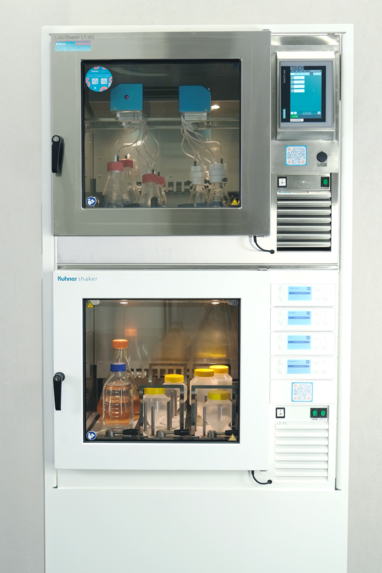 Two stacked LT-X machines