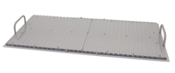 Tray with PC-plate for sticky strips