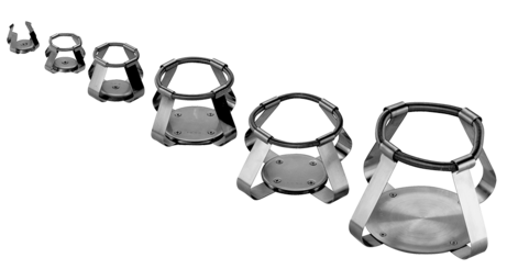 Clamps for Erlenmeyer flasks