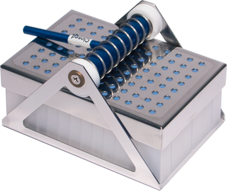 Holder for deep well plates (Duetz System)