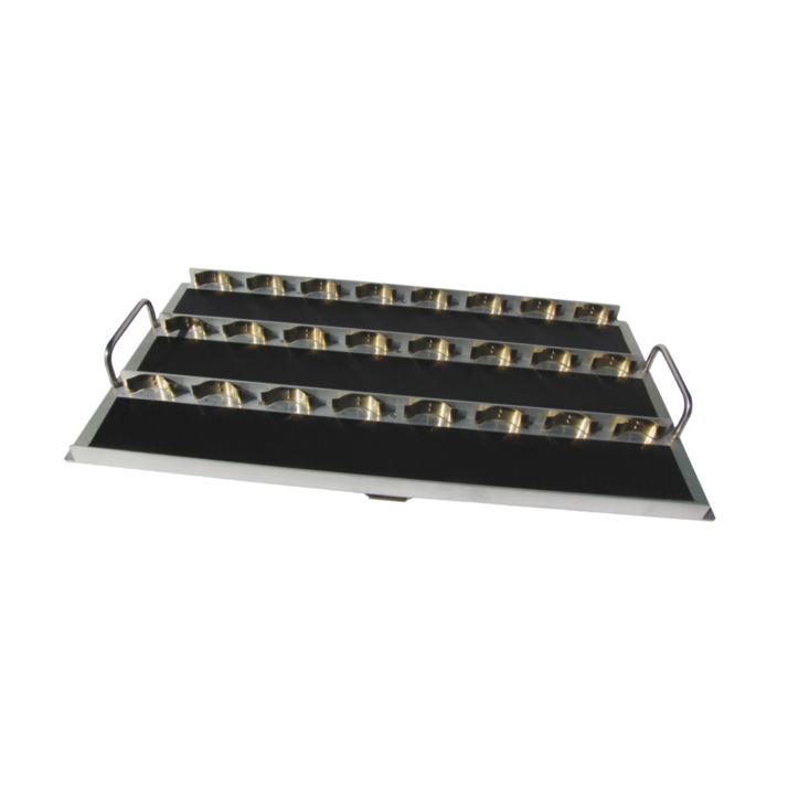 Tray for microtiter plates (springs)