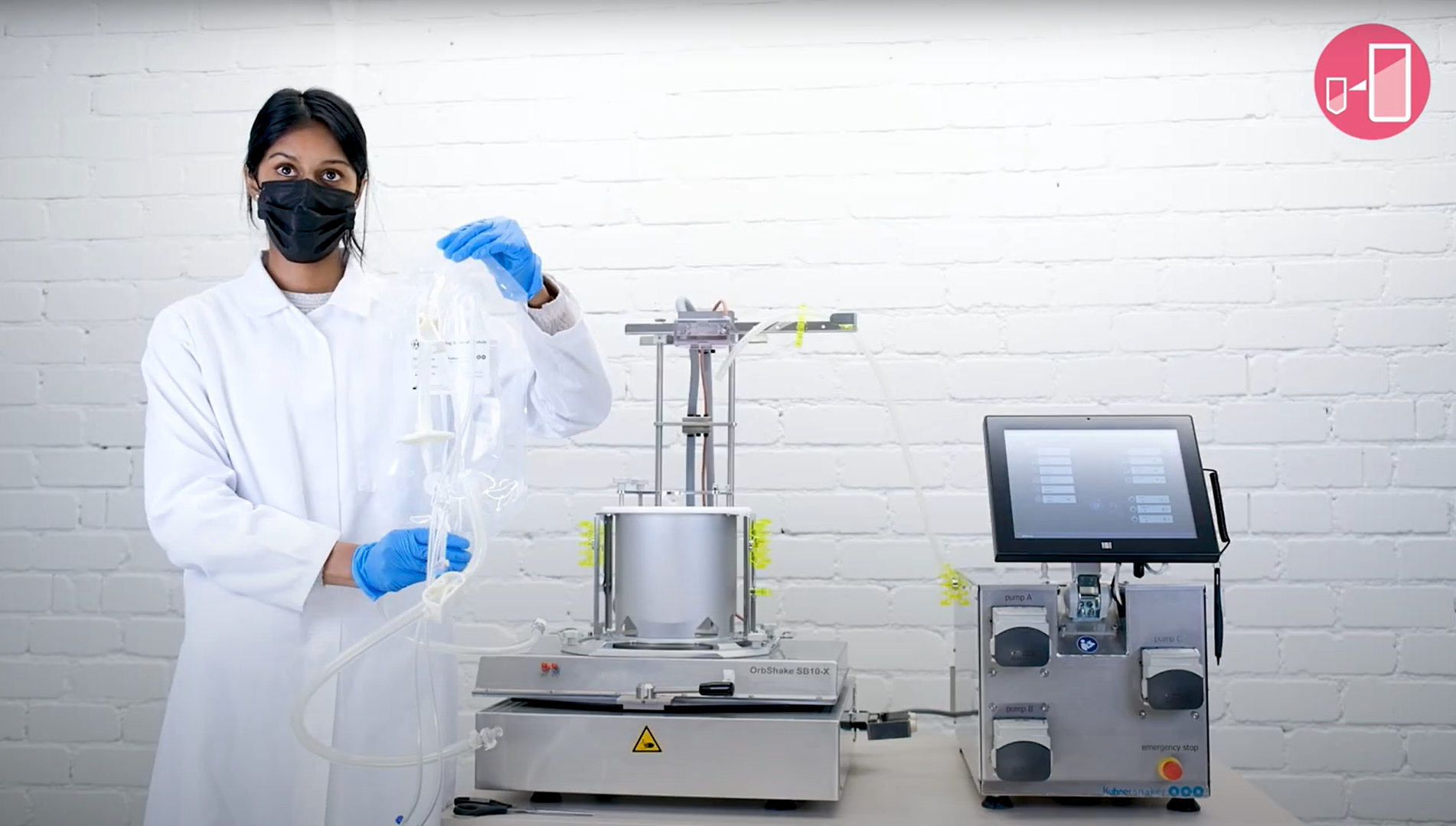 Kuhner 3LVessel module of our SB10X orbital shaken bioreactor